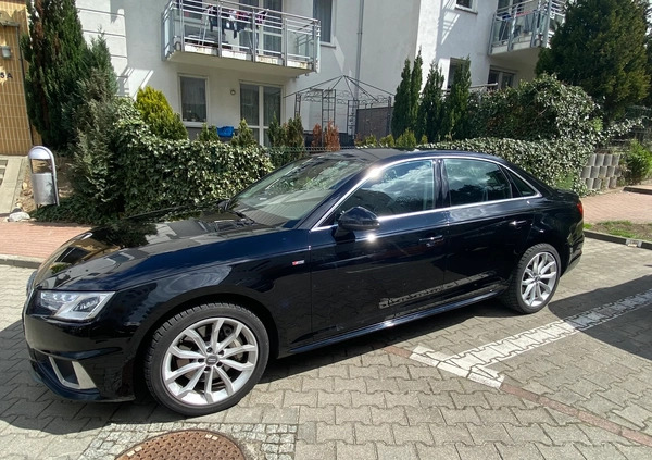 Audi A4 cena 115500 przebieg: 91150, rok produkcji 2019 z Gdynia małe 277